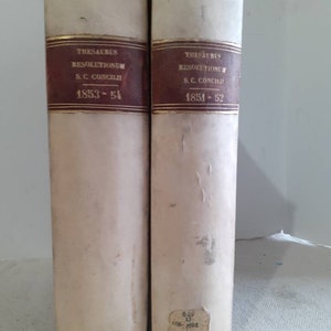 1851 - 1854 first edition encyclopedia of Canon Law from the Roman Congregation