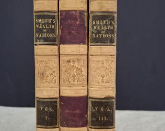 1811 first american edition An Inquiry Into The Nature And Causes of The Wealth Of Nations by Adam Smith