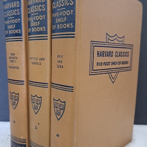 1937 3 volumes des Harvard Classics