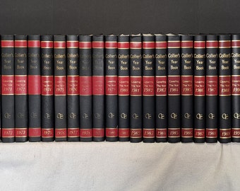 1960 Collier's Encyclopedia Set, Complete 20 Volume Set