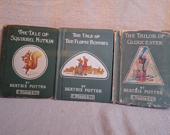 Three 1931 Beatrix potter Children&#39;s books