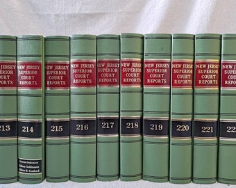 Verzameling van 10 vintage New Jersey-wetboeken J16