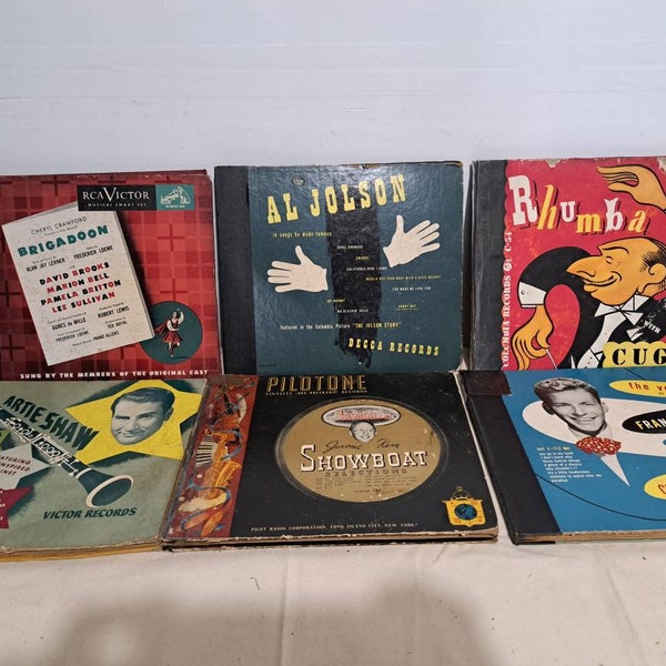 Collection of 6 1940s 78 rpm box sets