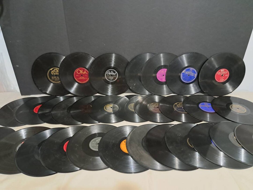Collection of 30 Antique 78 Rpm Records Etsy