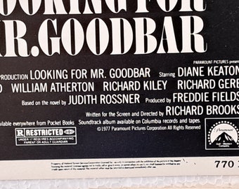 4 NSS 映画「ミスター・グッドバーを探して」ポスター - Etsy 日本