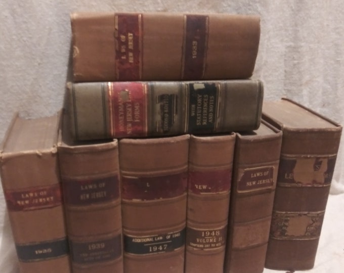 Collection of 8 Large Antique Law Books 11001500 Pages Published 1912