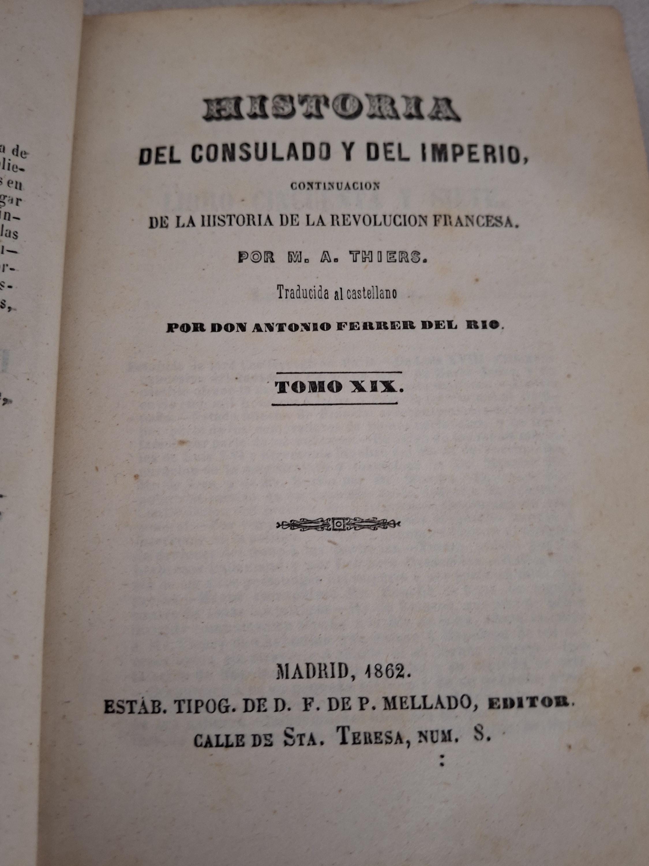 1860 Three Volumes History of the Consolate and Empire of France Under ...