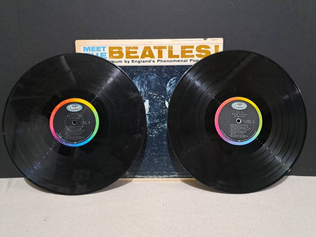 2 1964 T-X-1 2047 Meet the Beetles Vinyl Records - Etsy