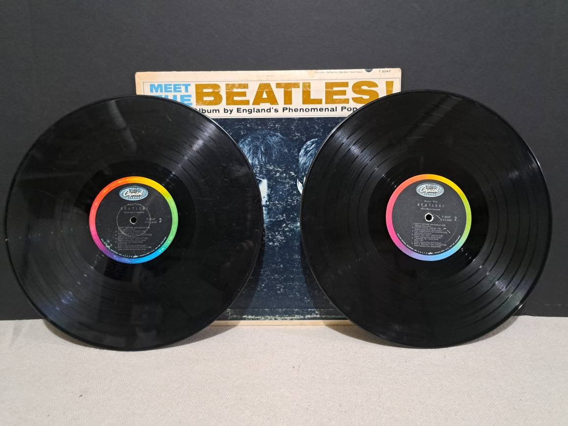 2 1964 T-X-1 2047 Meet the Beetles Vinyl Records - Etsy