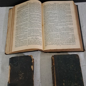 19th century German Bible hymnal and prayer book