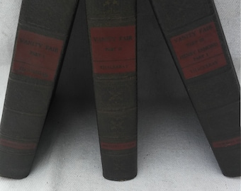 1935 publishing of Vanity Fair in 3 volumes by William makepeace Thackeray