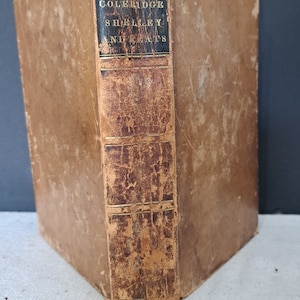 1836 first edition Poetical Works Of Coleridge, Shelly and Keats in one volume