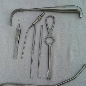 7 piece set of miltex surgical tools