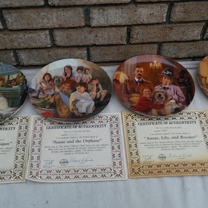 complete Annie plate collection by knowles fine porclelain