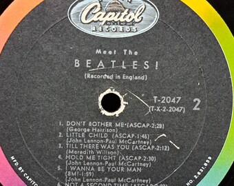 2 1964 T-X-1 2047 Meet the Beetles Vinyl Records - Etsy