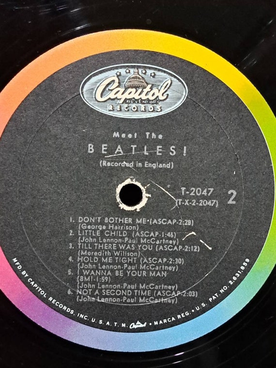 2 1964 T-X-1 2047 Meet the Beetles Vinyl Records - Etsy