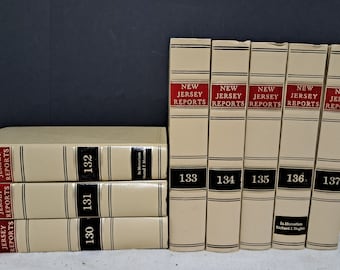Verzameling van 8 vintage wetboeken uit New Jersey 2
