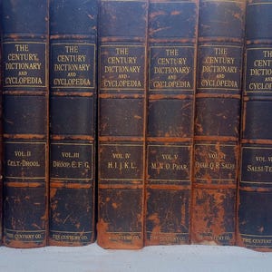 Complete 8 volume set The Century Dictionary And cyclopedia 1898-1999
