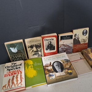 Collection of 10 Charles Darwin related books