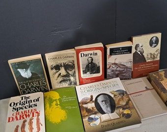 Colección de 10 libros relacionados con Charles Darwin