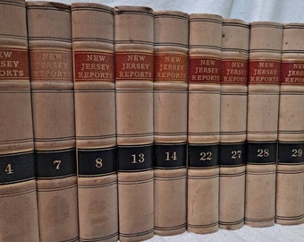 Verzameling van 10 vintage New Jersey-wetboeken J4
