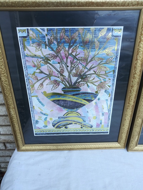 2 Justin Cooper Smith Mixed Media Framed Lithographs - Etsy