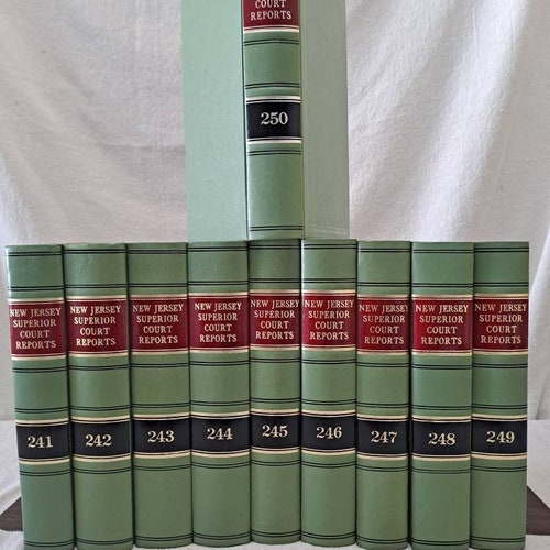 Collection shops of 10 vintage New Jersey law books J10