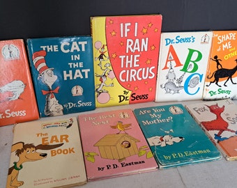 9 first edition Dr. Seuss children's books from 1956 through 1963