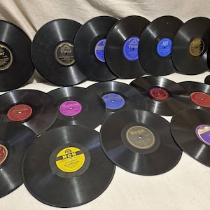 L4 collection of antique 78 RPM records