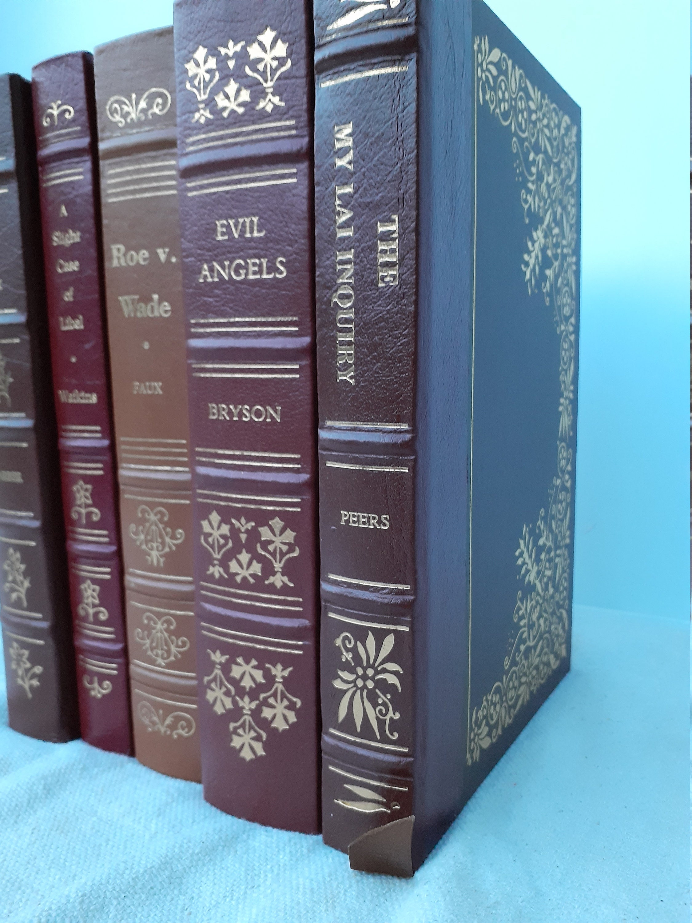 Collection of 5 Leather Bound Volumes of Notable Trials From - Etsy