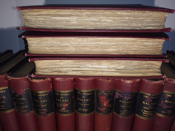 Complete 30 Volume Set the Novels of H. De Balzac From the Gebbie