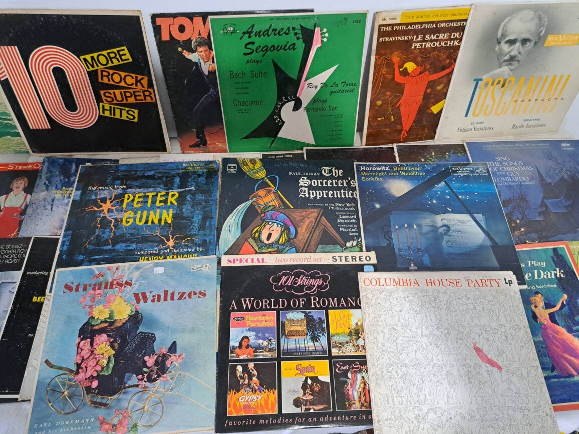 Assortment of 50 Vintage Records R1 - Etsy
