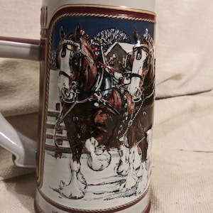 Vintage Anheuser Bush porelain collectors series beer stein