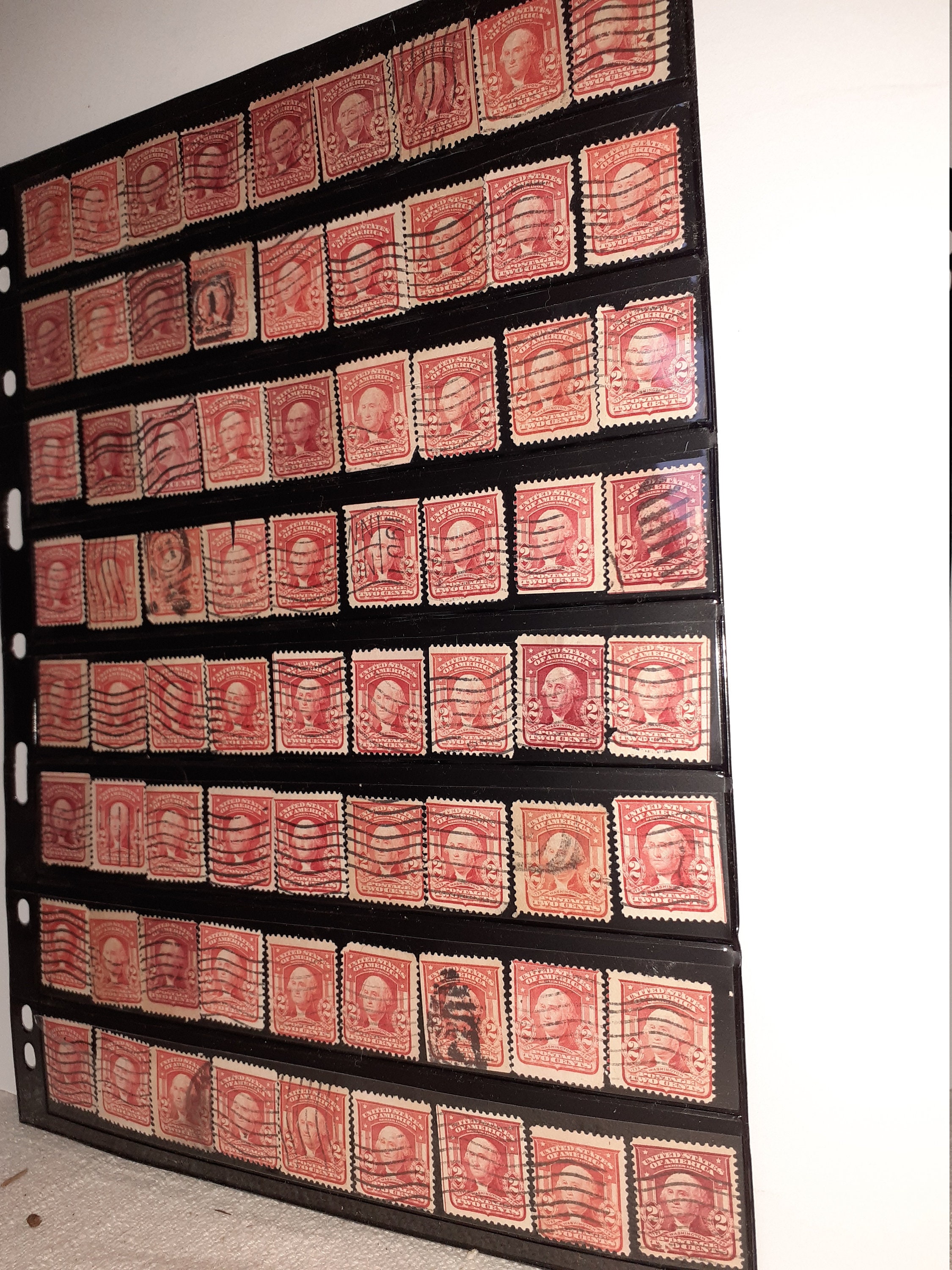 Red george washington 2 cent stamp - Etsy 日本