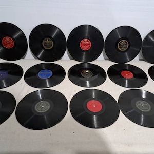 collection of 15 antique 78 rpm records f8