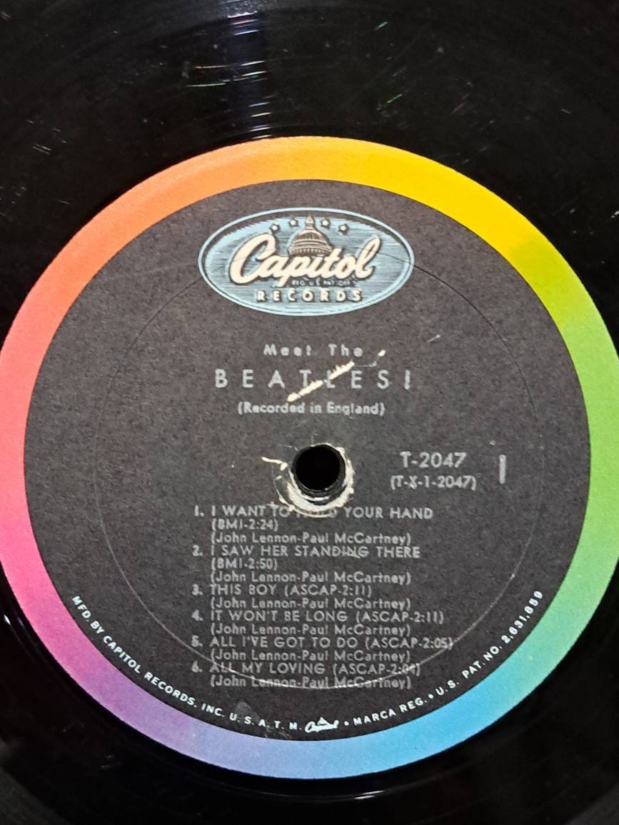 2 1964 T-X-1 2047 Meet the Beetles Vinyl Records - Etsy
