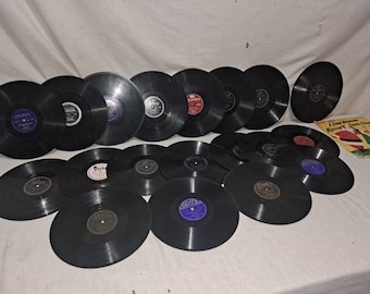 L6 collection of 20 antique 78 rpm records