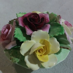 Denton best bone english China mini flower arrangement