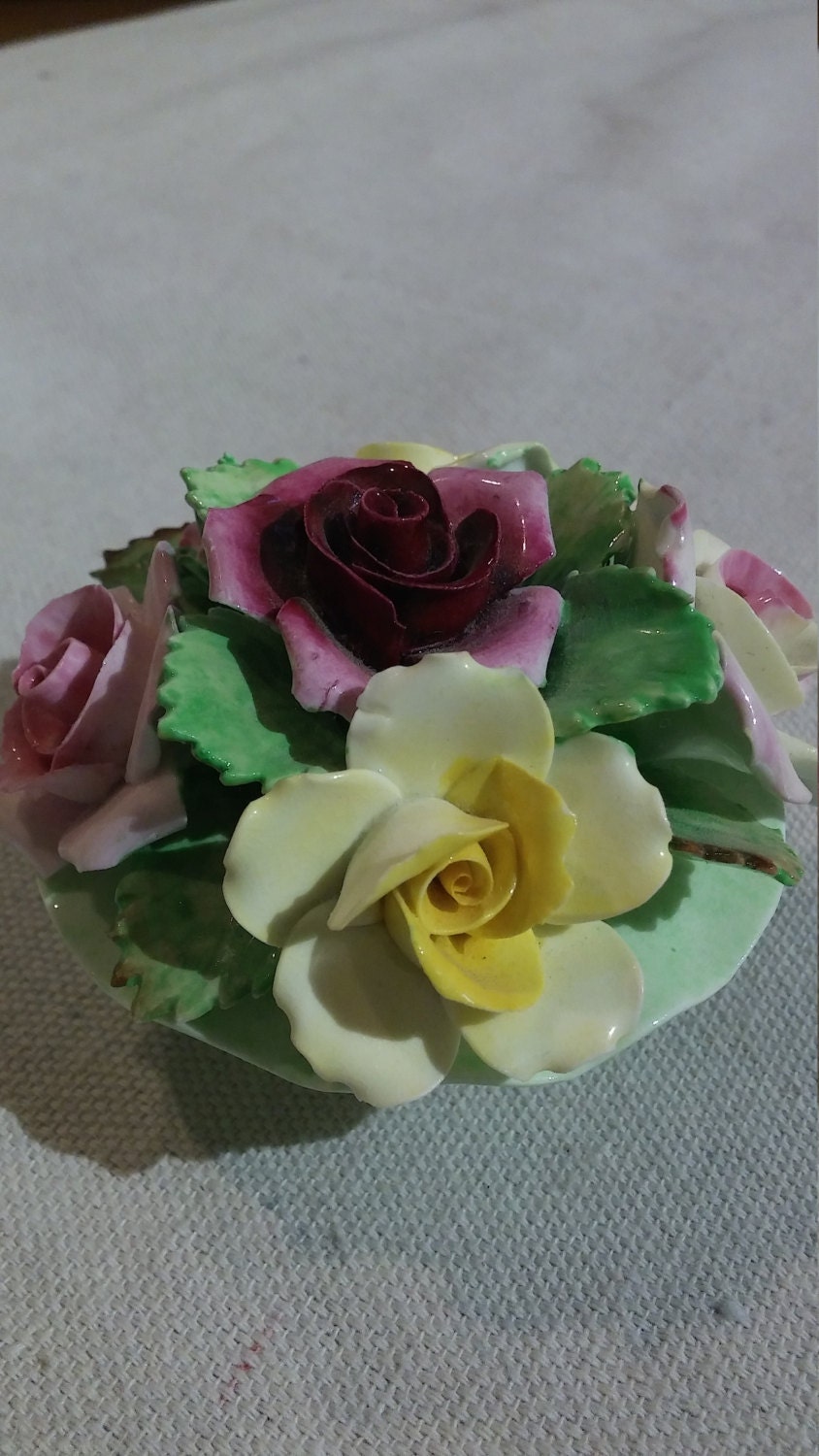 Denton English Bone China Mini Flower Arrangement - Etsy