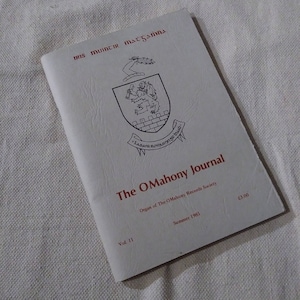 1981 The O Mahony Journal Organ Of The O Mahony Records Society