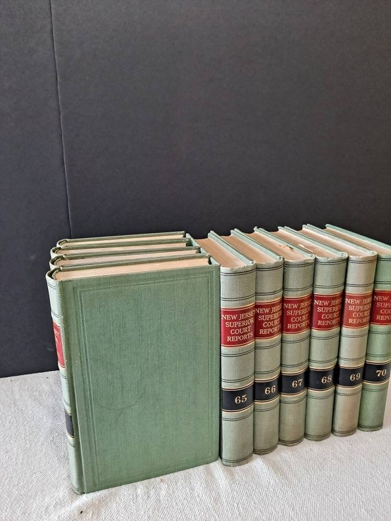 Collection of 10 Vintage New Jersey Law Books J31 - Etsy
