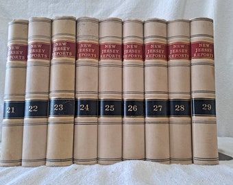 Verzameling van 9 vintage wetboeken uit New Jersey, m25