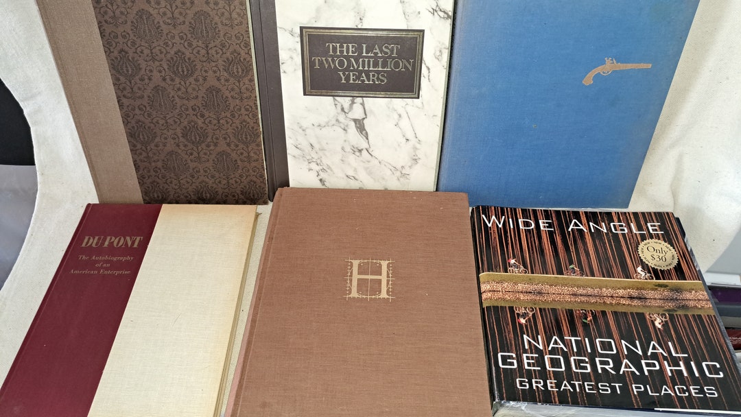 6 Large Illustrated Art and History Coffee Table Books Etsy