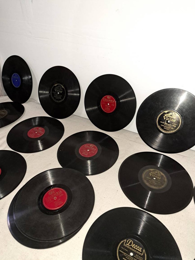 Collection of 15 Antique 78 Rpm Records F9 Etsy