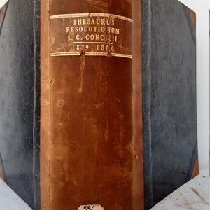 1880 Vatican publication Acts Of The Roman Congregation or Thesaurus Resolutionum Sacrae Congregationis Concilii