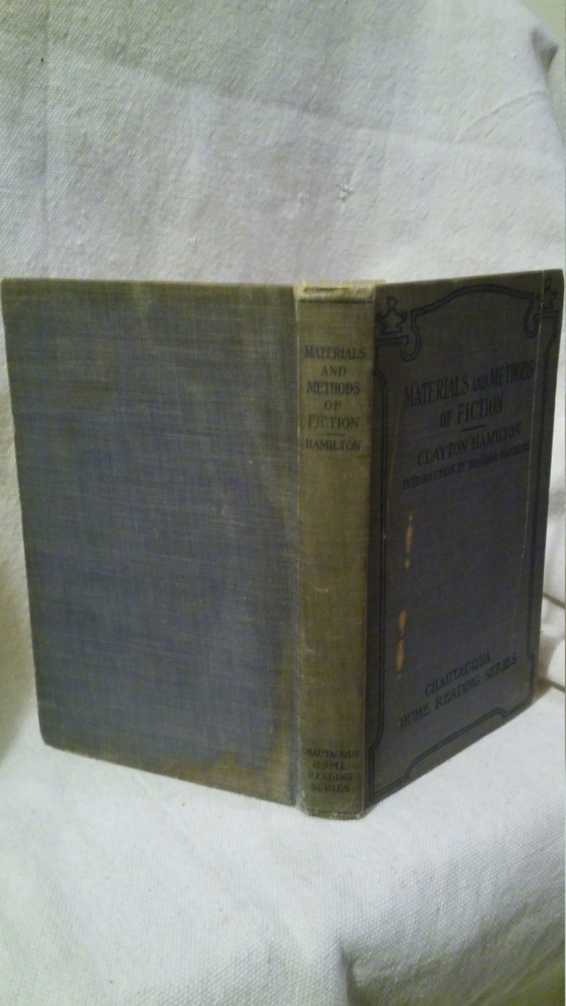 1911 First Edition Materials and Methods of Fiction by Clayton Etsy