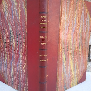 Zeldzaam geologisch onderzoeksrapport uit 1896 van de Verenigde Staten van Amerika