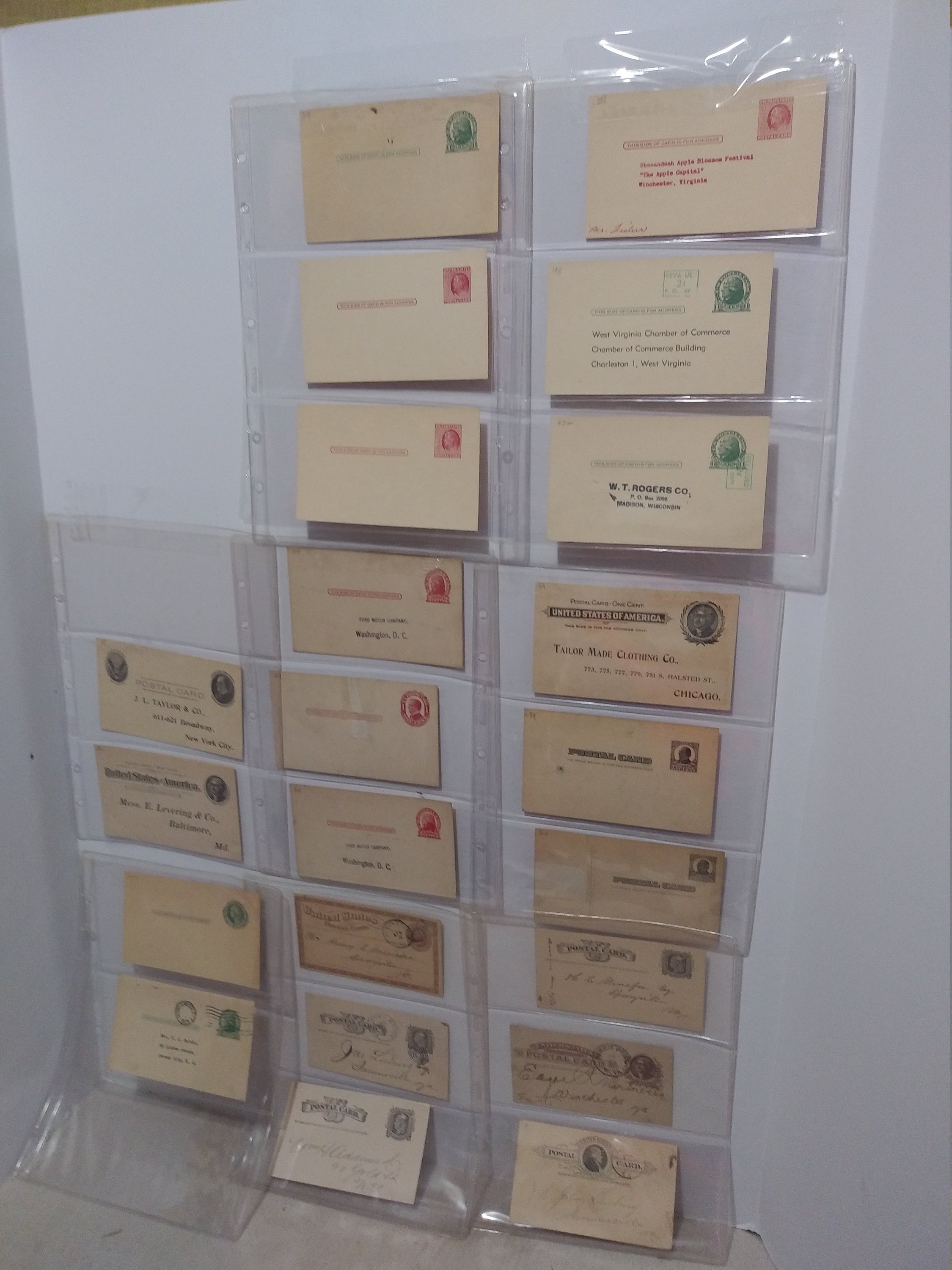 コレクション Postal card 1910 UX19 Postal Card Coated Reverse and Address Panel NY to