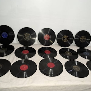 collection of 15 antique 78 rpm records f9