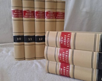 Verzameling van 8 vintage wetboeken uit New Jersey, m24